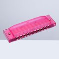 thumbnail image 4 of Harmonica en Plastique à 10 Trous Instrument de Musique Jouet Musical Éducatif pour Débutants Étudiants Enfants (Rose), 4 of 4