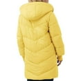 thumbnail image 4 of adviicd Womens Winter Long Coats Teddy Fleece Lined Jacket Plus Size Warm Thicken Hooded Windproof Quilted Puffer Jackets (Yellow, L), 4 of 6