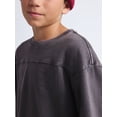 thumbnail image 4 of Weekend Academy Boys Football Yoke Cotton T-Shirt with Long Sleeves, Sizes 4-18, 4 of 6