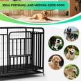 thumbnail image 3 of Heavy Duty Dog Crate Cage,42inch Dog Crate Cage,Escape-Proof Steel Cage With Wheels,Folding Metal Dog Cage with Removable Tray,for Indoor,Outdoor,Haste, 3 of 7