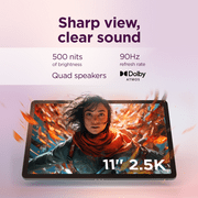 Lenovo Idea Tab 11 2.5K MediaTek Dimensity 6300 8GB 128GB Android 15, Luna Grey ZAFR0912US