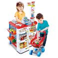 thumbnail image 1 of Mini Chariot de Supermarché Simulation Panier de Courses Nourriture Jeu de Rôle Superstore Jouet pour Garçons Filles, 1 of 9