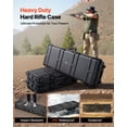 thumbnail image 2 of VEVOR Hard Rifle Case, Lockable Rifle Case with Detachable XPE Foam, 50 in Gun Storage with Wheels, IP67 Waterproof & Dustproof Pistol Storage Cases for Rifles, Shotguns, Airsoft Guns, Black, 2 of 9