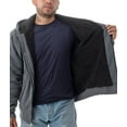 thumbnail image 4 of Men's Ultra Soft Sherpa Lined Hoodie - Full Zip Fleece Lining Winter Sweatshirts M-5XL, 4 of 5