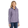 thumbnail image 4 of Port Authority Ladies Digi Stripe Fleece Jacket-XL (Purple), 4 of 6