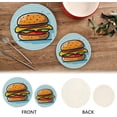 thumbnail image 4 of Coolnut Hamburger Trivets Pot Holders Set of 2 Potholders for Kitchens Pure Cotton Thread Weave Trivets,Hot Pads for Kitchens,Coasters,Placemats,Spoon Rest for Cooking Home Decor, 4 of 7