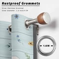 thumbnail image 2 of Outdoor Curtains for Patio Waterproof, Easter Outdoor Privacy Panels Grommet, Spring Rabbits Ears Feet Flowers Wooden Grain Blackout Outside Curtains for Porch/Cabana/Pergola/Gazebo 54"x108", 1 Panel, 2 of 8