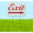 thumbnail image 1 of Exit Right Arrow (18" x 24") Yard Sign, Includes Metal Step Stake, 1 of 6