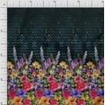 thumbnail image 1 of oneOone Organic Cotton Voile Fabric Chevron|Leaves & Floral Panel Printed Fabric 1 Yard 42 Inch Wide, 1 of 3