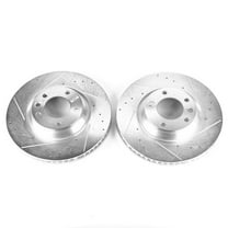 Power Stop EBR822XPR Evolution Drilled & Slotted Rotors -Front Fits 2015 Audi Q7