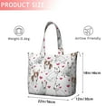 thumbnail image 4 of Bull Terriers and Hearts Travel Tote Bags for Women Carry On,Large Weekender Bags for Women Travel,Multi Functional Duffle Bag for Work,Shopping,Sports, 4 of 5