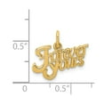 thumbnail image 3 of 14K Yellow Gold Charm Pendant Themed 16 mm 18 Forever Yours, 3 of 3