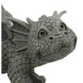 thumbnail image 6 of Whimsical Peeing Garden Dragon Statue 12"Long Baby Dragon Cocking Leg Figurine, 6 of 7