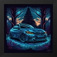 thumbnail image 2 of Maki 26x26 Black Modern Wood Framed Wall Art Titled - Surreal Bmw 3 Series Amg Iv, 2 of 6