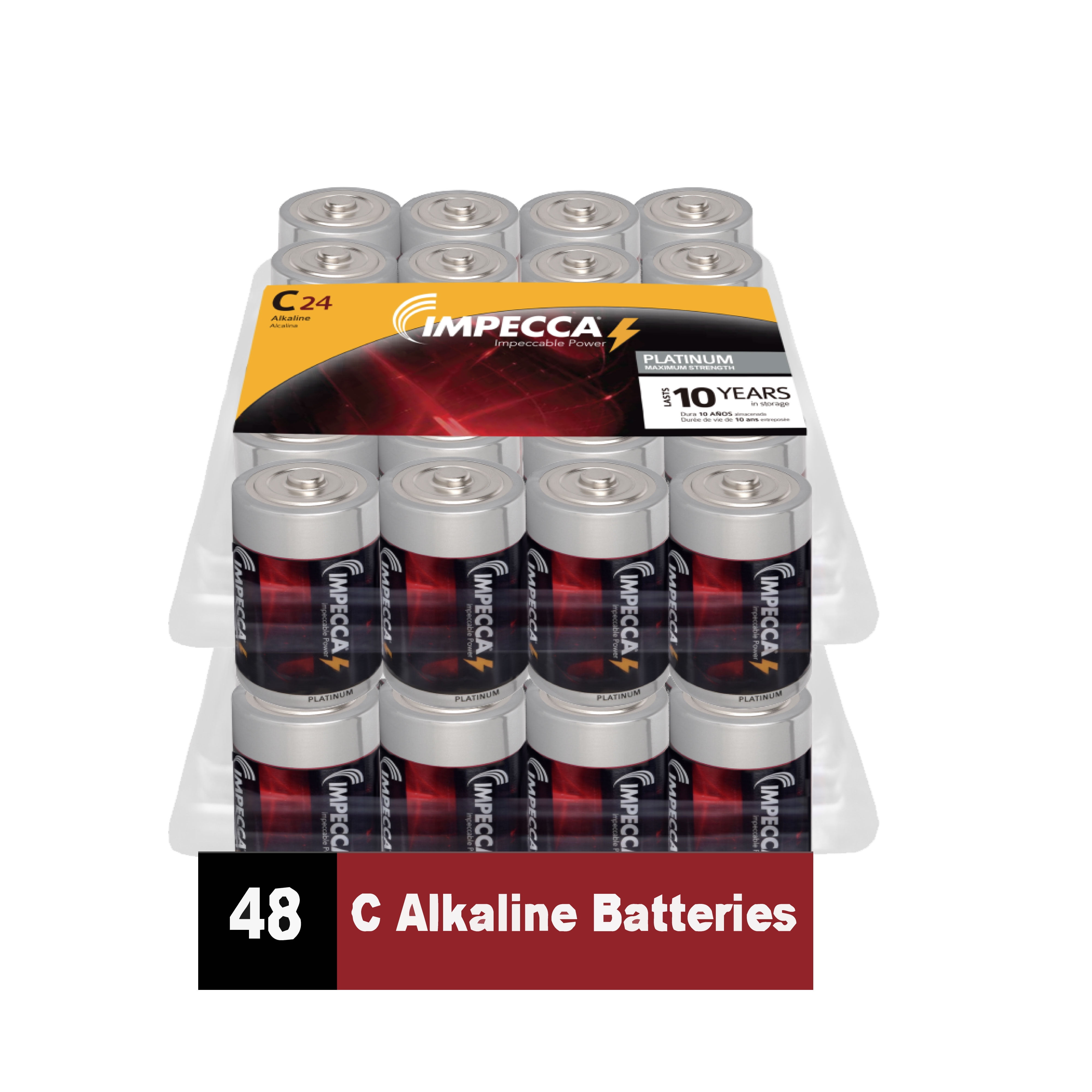 High Performance Triple A Alkaline Battery 1.5 Volt LR3 Non Rechargeable for Everyday Clocks Remotes Games Controllers Toys & Electronics IMPECCA AAA Batteries 4 Pack 