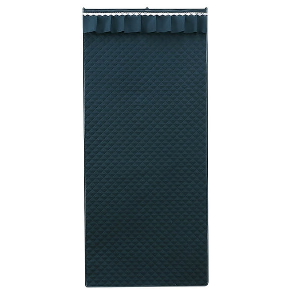 Cortina de puerta térmica, aislante, bloqueador de frío, retiene calor invernal, tela gruesa, para puerta, resistente al frío, térmica, de invierno, para hogar, ajustable, fácil de instalar,