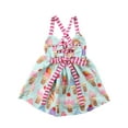 thumbnail image 3 of Dewadbow Ice cream Toddler Baby Girls Party Halter Backless Tutu Dress Sundress, 3 of 5