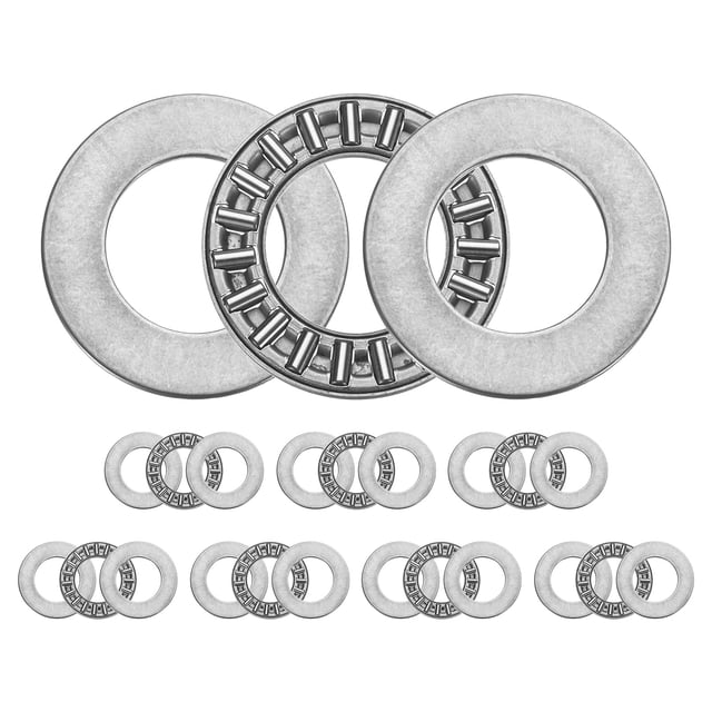 AXK1730+2AS Roulements à Aiguilles avec Rondelles de Roulement, Diamètre d'Alésage 17mm, 30mm OD, Épaisseur Totale 4mm pour Tondeuse à Gazon Camion Direction Assistée