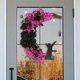 thumbnail image 3 of Corona de gato de flores, guirnalda colgante, puerta de pared, para puerta de decoración del hogar exterior primavera otoño Púrpura Negro mayimx corona de gato, 3 of 9