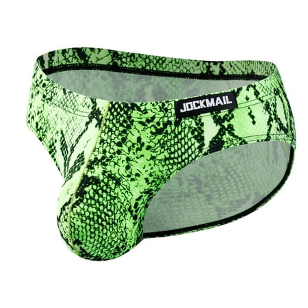

Strungten Men s New Leopard-Print Low-Waist Sweat-Absorbing Underwear Briefs men underwear