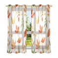 thumbnail image 6 of Yayeee Window Curtains Light Filtering 63"x42" Grommet Panel Pair Home Living Room Decor, Beige Autumn Leaves, 6 of 7