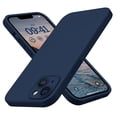 thumbnail image 1 of Funda de silicona CellEver Heavy-Duty para iPhone 14, color azul marino, 1 of 9