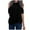 Black, variant on Open Back Tops for Women Women Cold Shoulder Knot Short Sleeve O Neck Tunic T-Shirt Tops Blouse Workout T Shirts for Women Womens V Neck T Shirts Cotton Blend