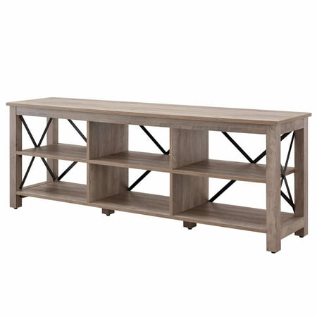 Camden&Wells - Sawyer TV Stand for TVs up to 75" - Gray Oak