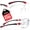 Black & Red, variant on NoCry Clear Safety Glasses for Men and Women with Anti-Fog and Scratch Resistant Wrap Around Lenses, Adjustable Temples and Nose Pads — ANSI Z87 Certified Protective Eyewear with 100% UV Shielding