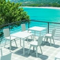 thumbnail image 6 of 33.5" White Solid Refined Patio Dining Chair, 6 of 8