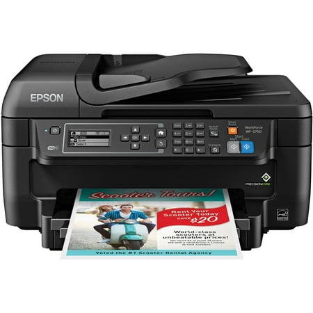 Epson WorkForce WF-2750 All-in-One Wireless Color Printer/Copier/Scanner/Fax (Best Printer For Mac And Pc)
