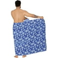 thumbnail image 5 of HAPPY BAY Men's Pareo Standard Vacation Sarong Full Beach Wrap One Size Azure, Palm Tree Summer Vacation Party, 5 of 5