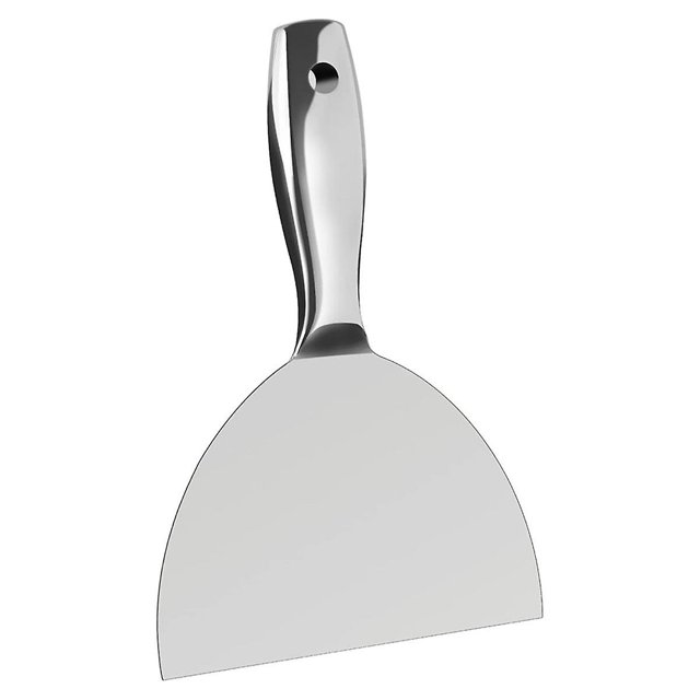 -knife 6 Inch,one Piece Premium Polished All-stainless Steel Scraper Tool For Drywall Finishing