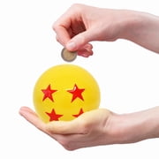 Just Funky Dragon Ball Super 4 Star 3D Molded Coin Bank for Kids Room Décor, 6 inches