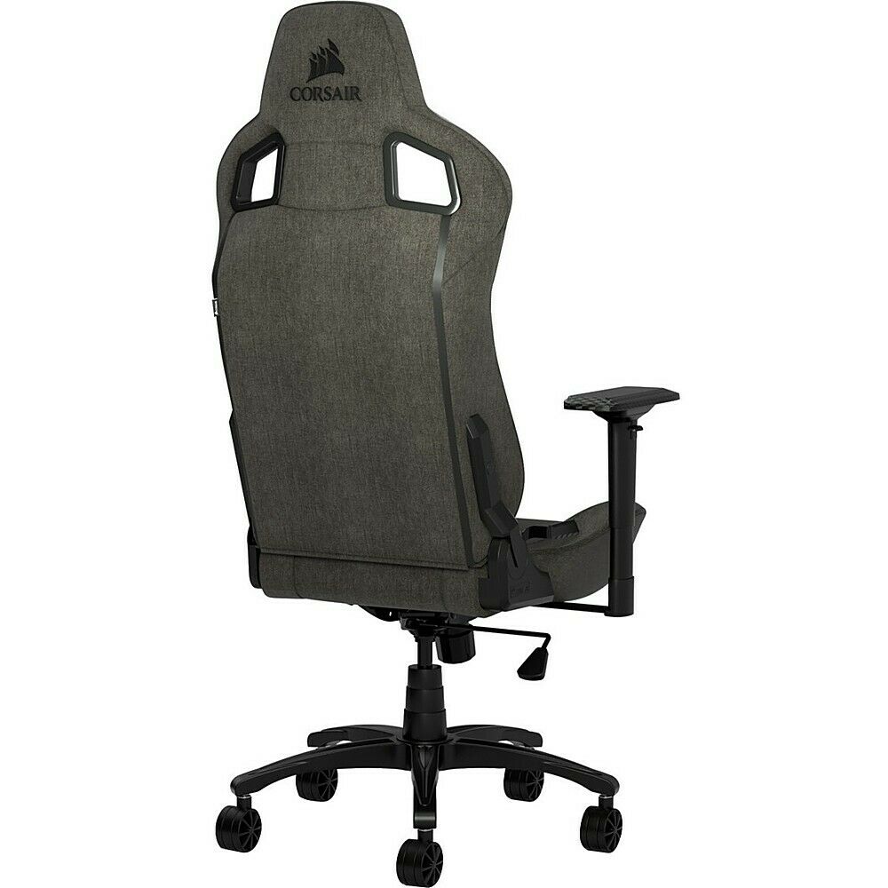 ダークブラウン》ゲーミングチェア ファブリック シンプル オシャレ