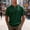 Green, variant on Mens Waffle Henley Shirts 3 Button Solid Short Sleeve Collarless Shirts Basic T-Shirts for Summer