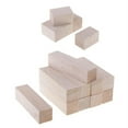 thumbnail image 3 of Balsa Wood Blocks Rods (5/12cm) Long X3cm Thick for DIY Woodworking Modeling - 5pcs 50mm, 3 of 6