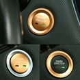 thumbnail image 6 of Xotic Tech Gold Keyless Engine Ignition Switch Button Cap Cover with Surrounding Decoration Ring for VW Golf GTI Jetta, 6 of 7