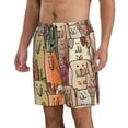 thumbnail image 2 of Disketp Men'S Swim Trunks Hawaiian Breathable Surf Beach Swimsuits Mesh Lining Beach Shorts With Pockets-Funny Dogs Family, 2 of 9