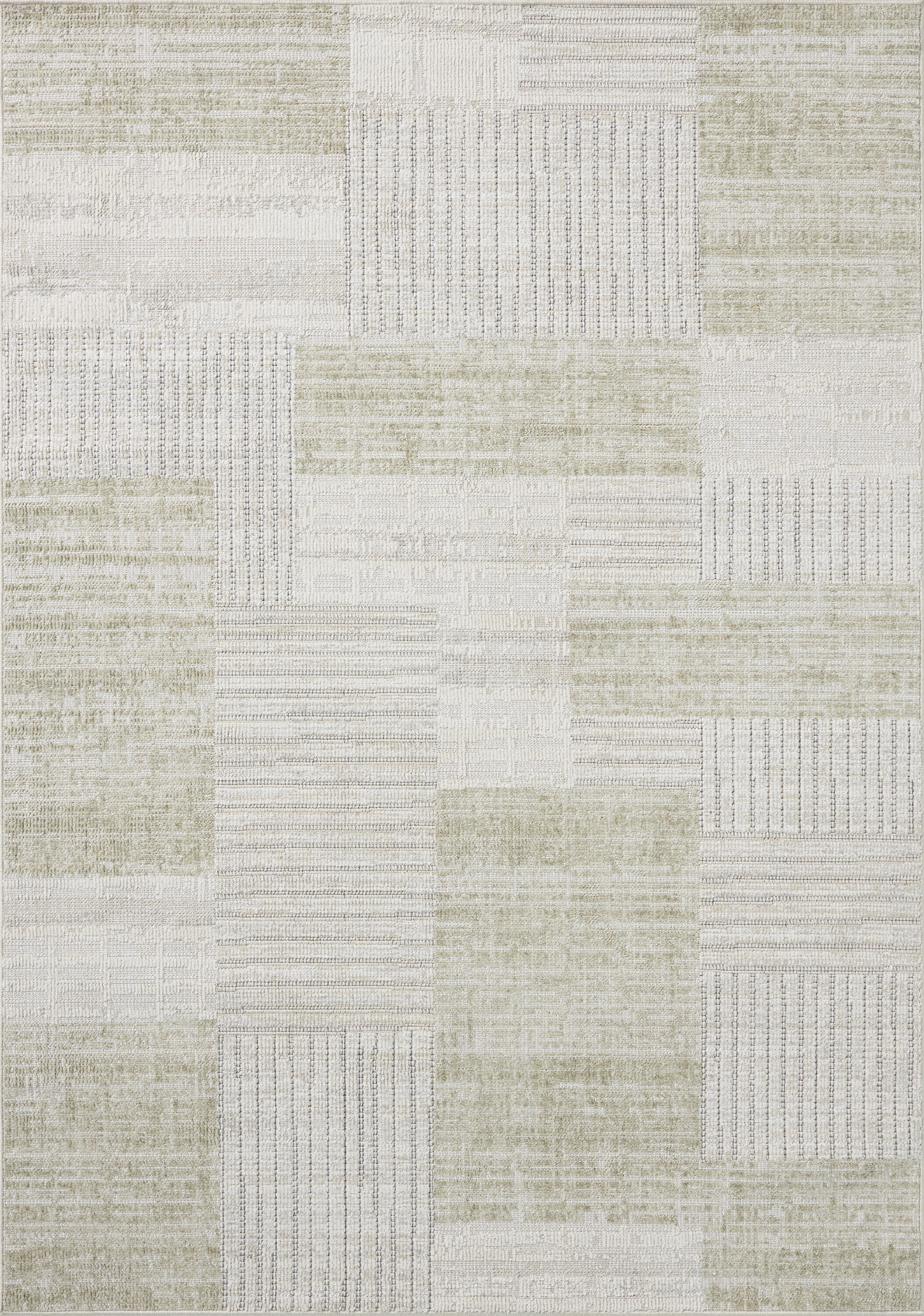 Loloi Roxie Linen / Sage 4'-0" x 6'-0" Area Rug