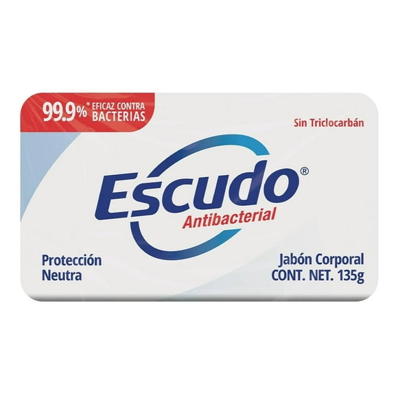 Jabón corporal Escudo antibacterial protección neutra 135 g