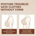 thumbnail image 5 of Posture Support Bras for Older Women Front Closure Cross Back Wireless Corrector Full Coverage Push Up Bralettes(Black,L), 5 of 8