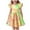 Yellow, variant on Cethrio Girl's Summer Dresses, A-Line Flutter Sleeve Tie Dye Princess Dresses Birthday Dresses Pink Size 7-8T