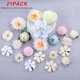 thumbnail image 3 of Paquete de 21 pinzas para el pelo de flores artificiales para boda, fiesta de graduación, decoración para el cabello para mujeres y niños, 3 of 5