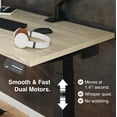 thumbnail image 6 of Desky Dual Mini Sit Stand Desk - Burnished Wood / 40" X 24" / Matte Black, 6 of 10