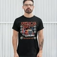 thumbnail image 3 of Tee Hunt America's Highways Route 66 T-Shirt Truck Driver Mechanic Teamster Men's Tee, 3 of 5