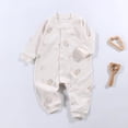 Baby Boys Girls Bodysuit Cartoon Printed Rompers Jumpsuits with Button ...