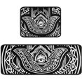 thumbnail image 1 of Evil Eye Kitchen Rugs Set 2Pcs Psychedelic Non Slip Kitchen Floor Rugs and Mats Waterproof Comfort Kitchen Standing Runner Rug Carpets for Kitchen Home Living Room Decor 17"x48"+17"x24", 1 of 5