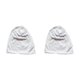 thumbnail image 2 of Minnieouse Beanie Caps Cómodo Sombrero artesanal de punto Sombrero de estilo simple Adorno Sombreros elásticos Mujeres Hombres Ropa Accesorio Blanco 2piezas, 2 of 6