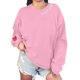thumbnail image 2 of Camiseta con Capucha Suelta de Moda Impresa de Manga Larga para las Mujeres, Camisetas de Manga Larga para las Mujeres Cuello Redondo Casual, 2 of 7
